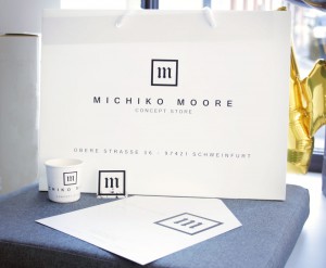 Michiko Moore Concept Store Schweinfurt Aufkleber