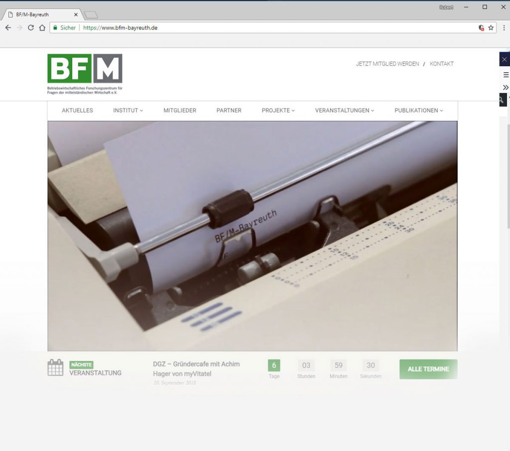 Braun Multimedia Videoproduktion - Headervideo für das BF/M